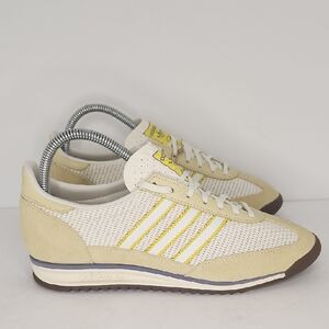 Adidas Cream and Yellow Retro Sneakers